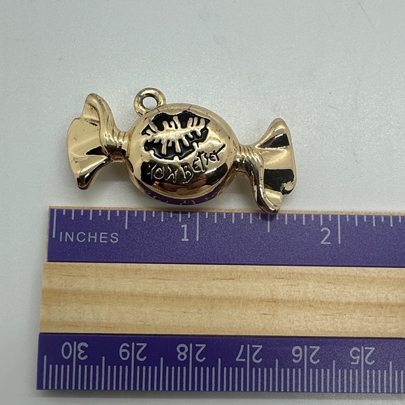 Betsey Johnson Gold toned Candy Charm Pendant - Picture 3 of 4